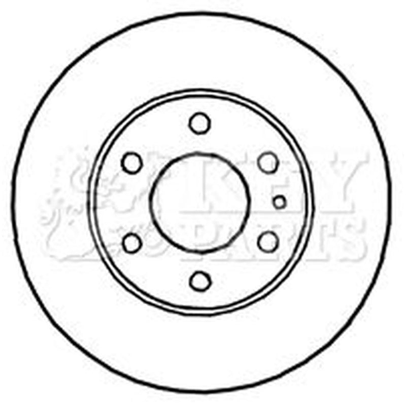 Key Parts 2 x Vented Front Brake Discs KBD4709-x2
