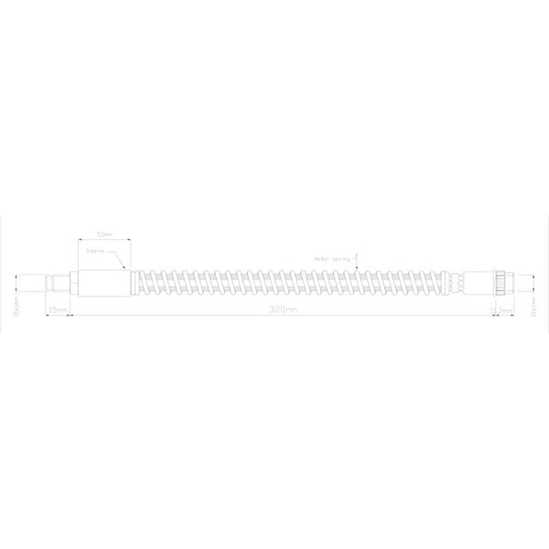 Abtex Brake Hydraulic Hose Line Right ABH1078