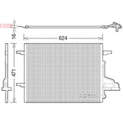 Denso Air Conditioning Condenser fits Ford Kuga I 2008-2012 2.0 2.5