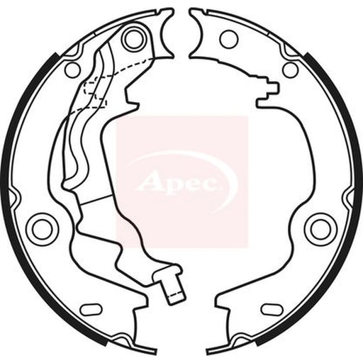 Apec Parking Brake Shoe Set SHU743