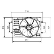 NRF Engine Cooling Fan 47950