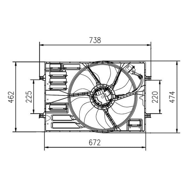 NRF Engine Cooling Fan 47950