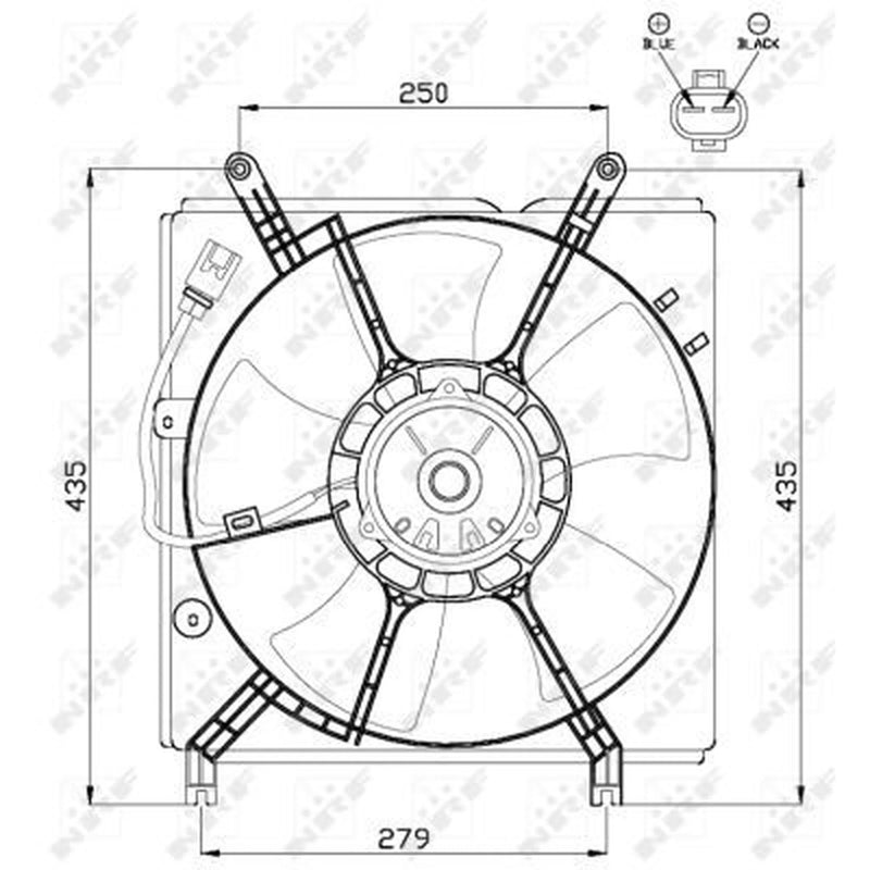 NRF Engine Cooling Fan 47534