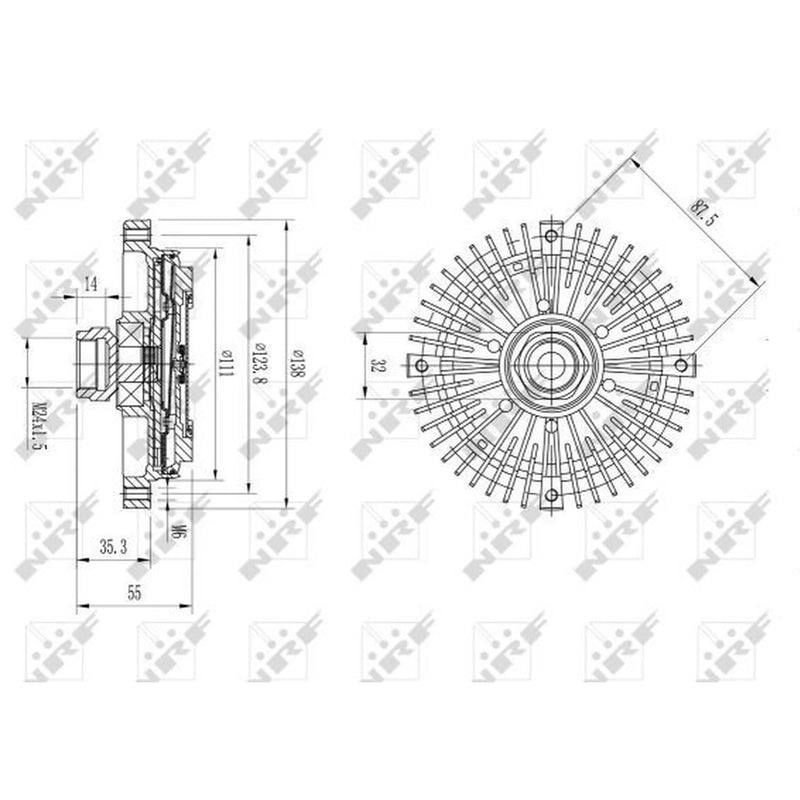 NRF Radiator Fan Clutch 49567