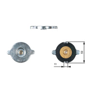 Gates Radiator Expansion Tank Cap bar RC117