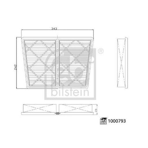 Febi Engine Air Filter 1000793
