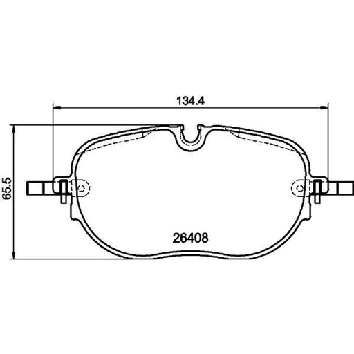 DON Front Brake Pad Set PCP2042