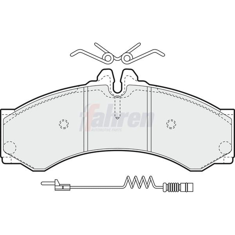 Fahren Rear Brake Pad Set fits Mercedes-Benz Sprinter 4-T 1995-2006