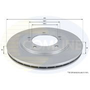 Comline 2 x Front Brake Discs ADC0921V-x2