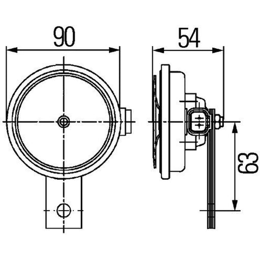 Hella Car Horn Signal Unit 3AL 922 200-761
