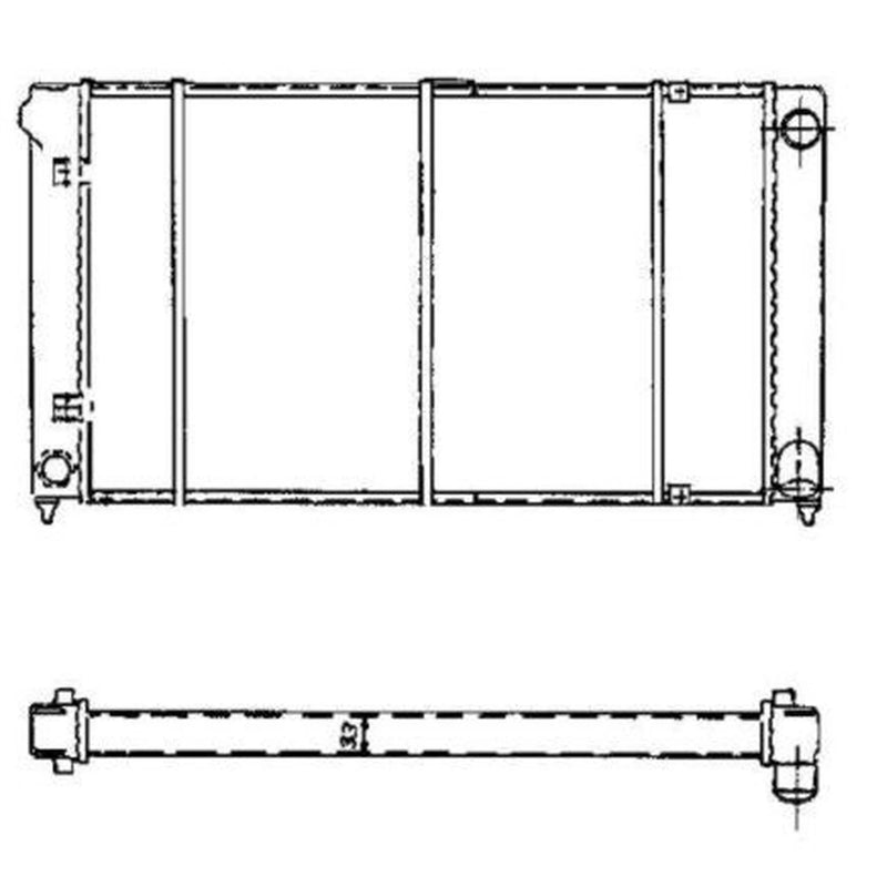 NRF Engine Radiator 503003