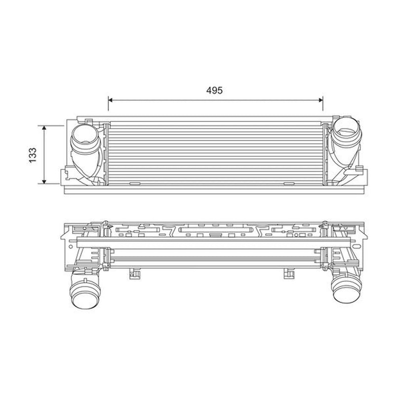 Valeo Intercooler (Charge Air Cooler) 818261
