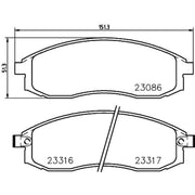 Mintex Front Brake Pad Set MDB2122