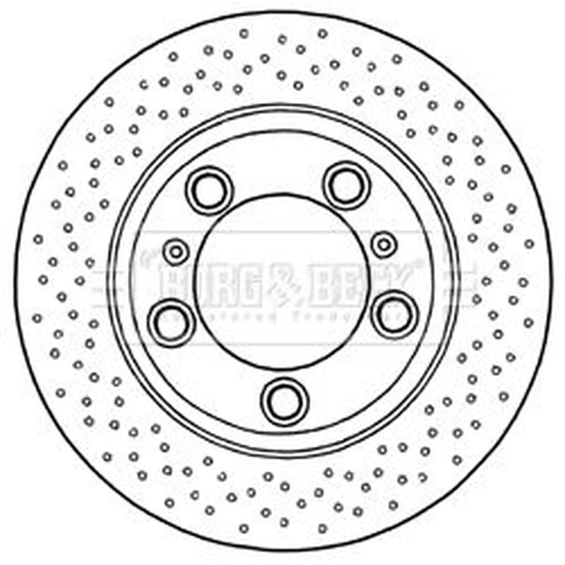 Borg & Beck 2 x / Rear Brake Discs BBD6032S-x2