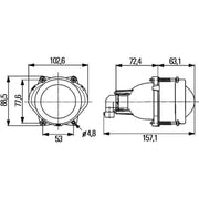 Hella Headlight Headlamp HB3 Left 1ML 998 570-011