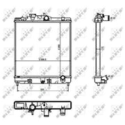NRF Engine Radiator 526356