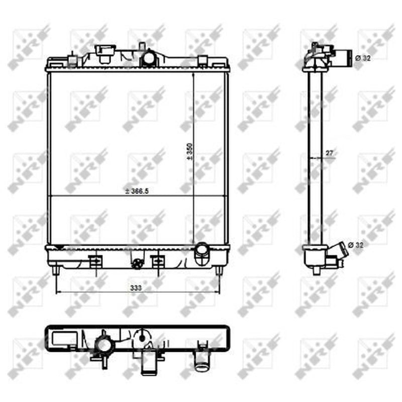 NRF Engine Radiator 526356