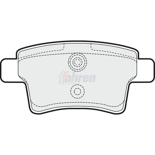 Fahren Rear Brake Pad Set FBP3212