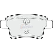 Fahren Rear Brake Pad Set fits Citroën C4 Grand Picasso I 2006-2013 1.6 1.8 2.0
