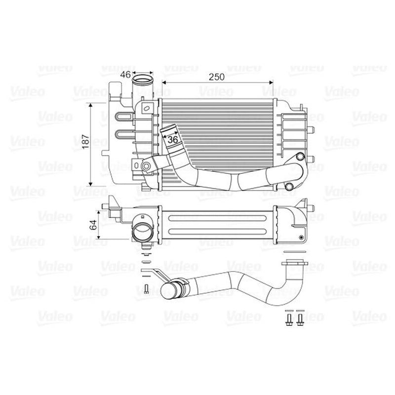 Valeo Intercooler (Charge Air Cooler) 818655