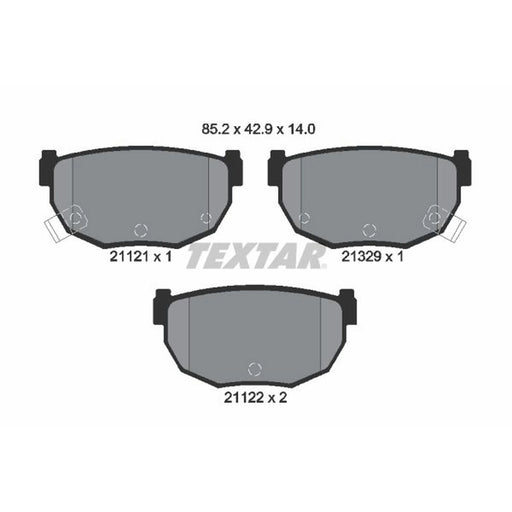 Textar Rear Brake Pad Set 2112102