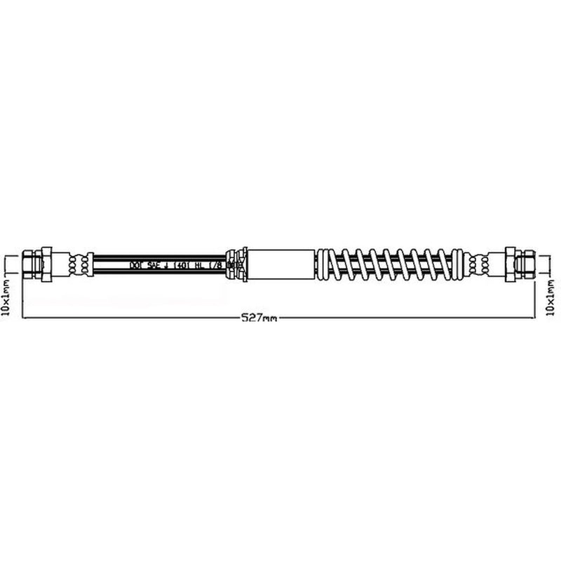 Abtex Brake Hydraulic Hose Line Right ABH1125
