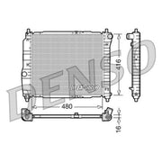 Denso Engine Radiator fits Chevrolet Aveo / Kalos 2003-2013 1.2 1.4