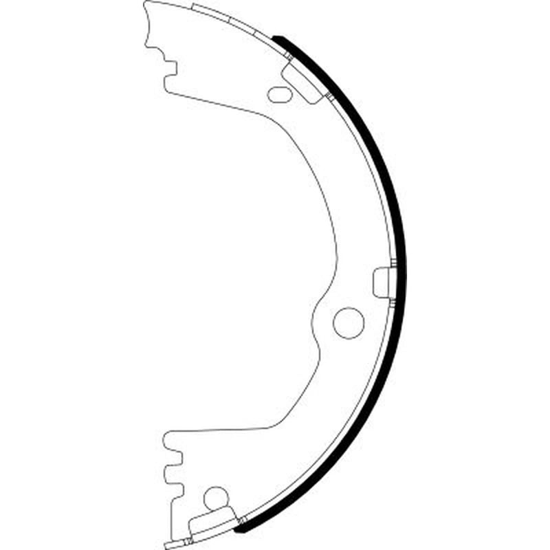 Mintex Parking Brake Shoe Set MFR744