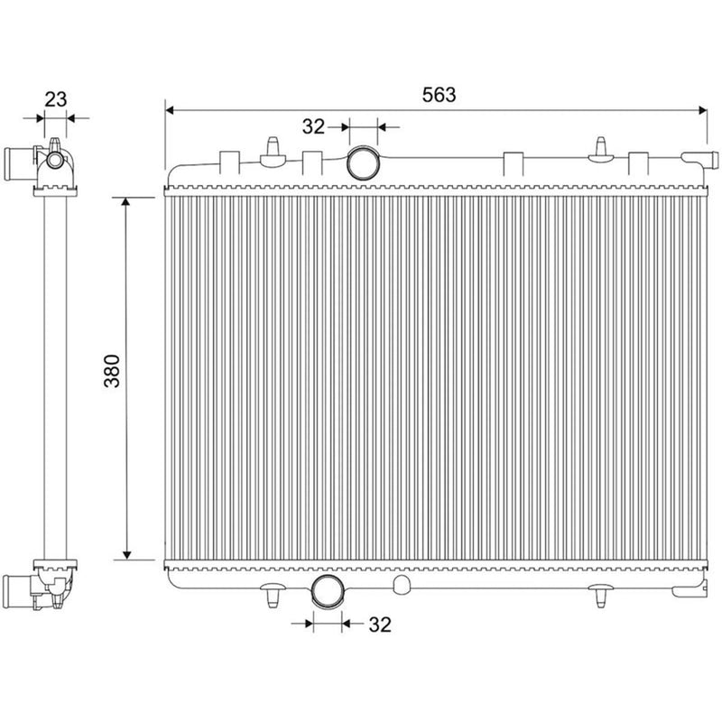 Valeo Engine Radiator 735090