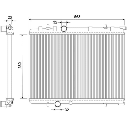 Valeo Engine Radiator 735090