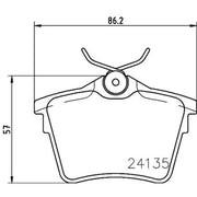 Mintex Rear Brake Pad Set MDB2702