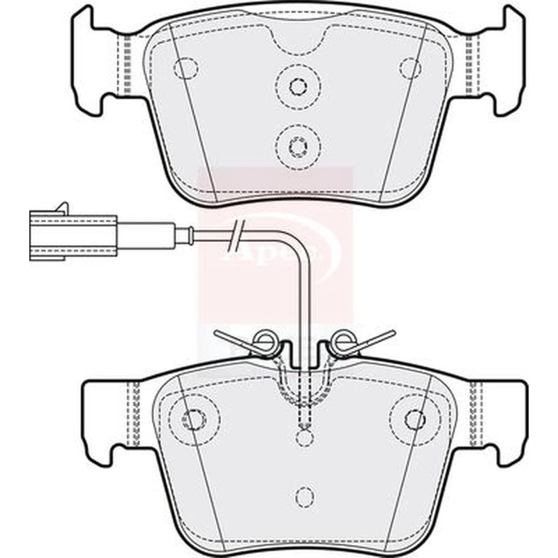Apec Rear Brake Pad Set PD3891