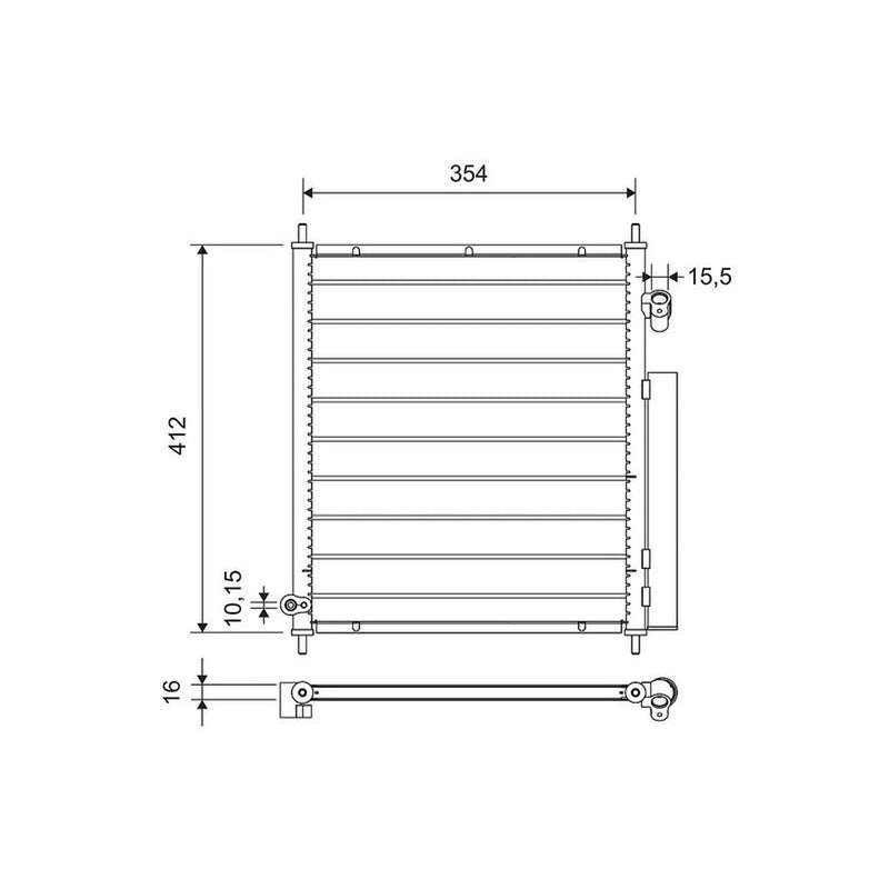Valeo Air Conditioning Condenser 812719