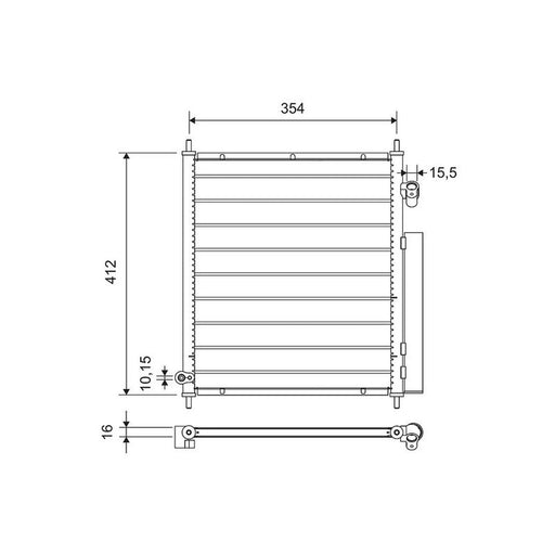 Valeo Air Conditioning Condenser 812719