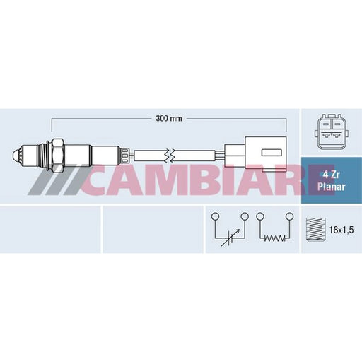 Cambiare O2 Lambda Oxygen Sensor after catalytic conv VE381868