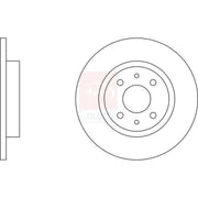 Apec 2 x Solid Front Brake Discs SDK6216-x2