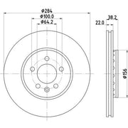 Mintex Mintex Front Brake Disc Kit MDK0185