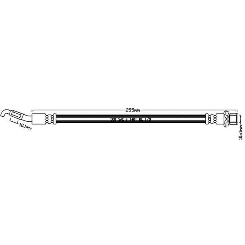 Abtex Brake Hydraulic Hose Line Right ABH1228