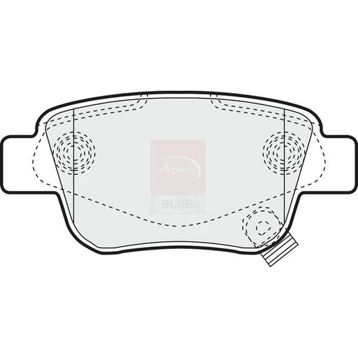 Apec Rear Brake Pad Set PD3080