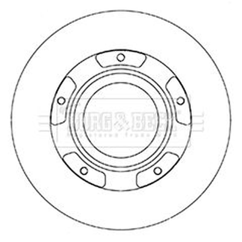 Borg & Beck Rear Brake Discs BBD6067S-x2