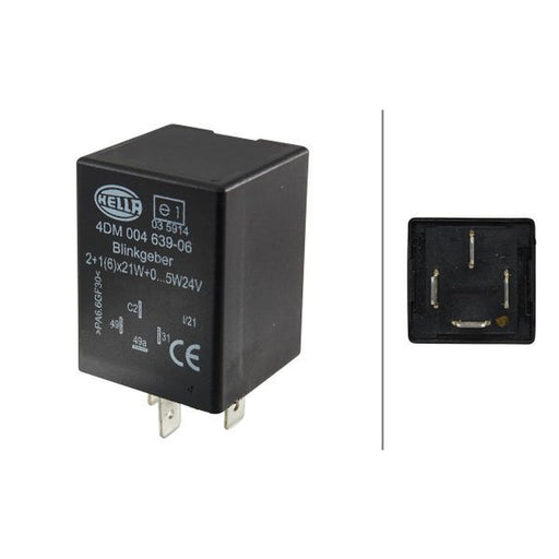 Hella Indicator Flasher Relay 4DM 004 639-061