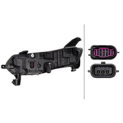 Hella Headlight Headlamp LED Right 1LX 015 142-941