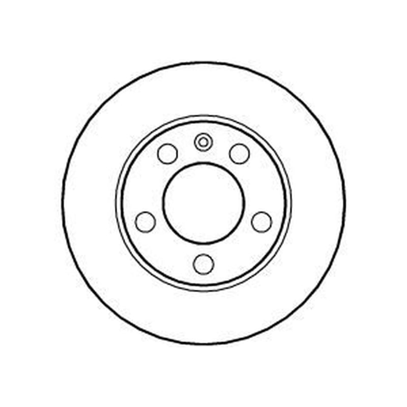 Abtex 2 x Solid Rear Brake Discs BD593S-x2