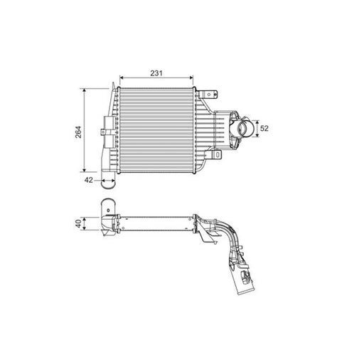 Valeo Intercooler (Charge Air Cooler) 818395