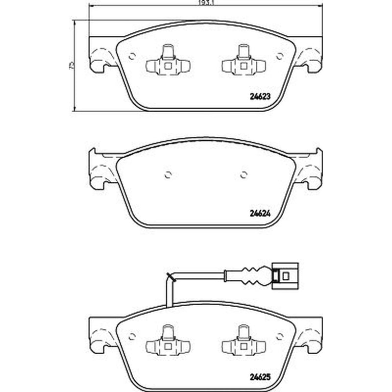 DON Front Brake Pad Set PCP1685