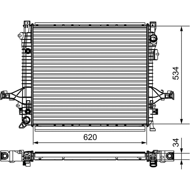 Valeo Engine Radiator 735541