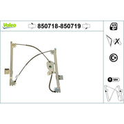 Valeo Electric Window Regulator Lifter Right Front 850719