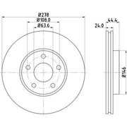 Mintex Lcv Van Kits internally vented MVK0013