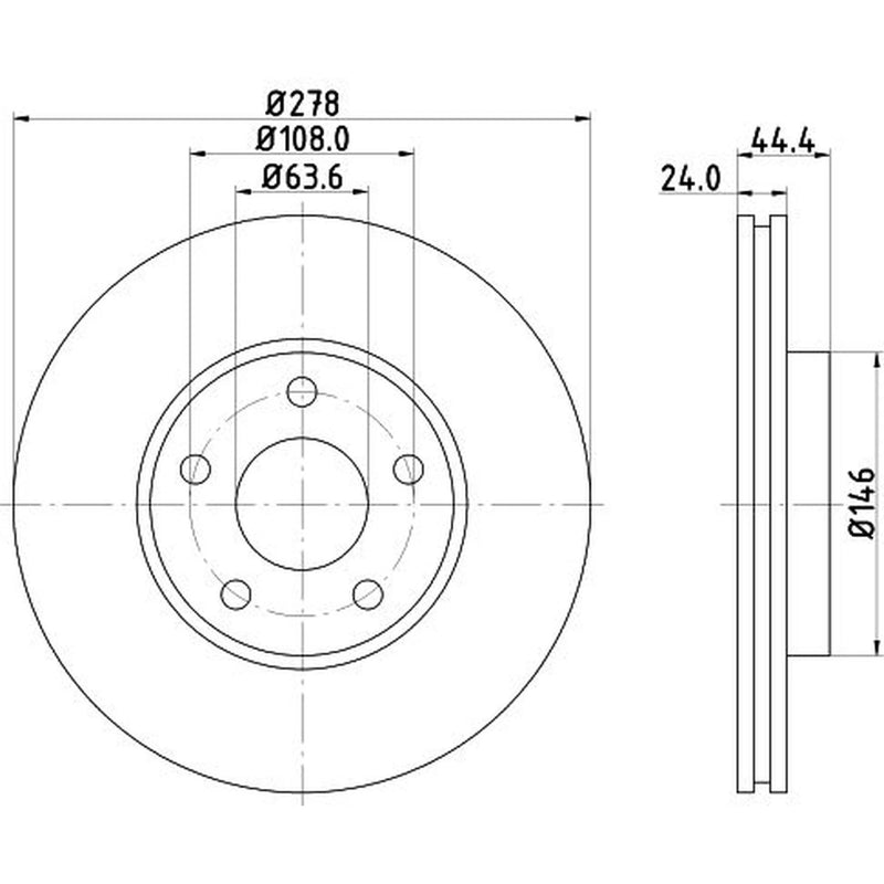 Mintex Lcv Van Kits internally vented MVK0013