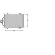 Denso Air Conditioning Condenser fits Renault Megane I 1996-2003 1.4 1.6 1.9 2.0